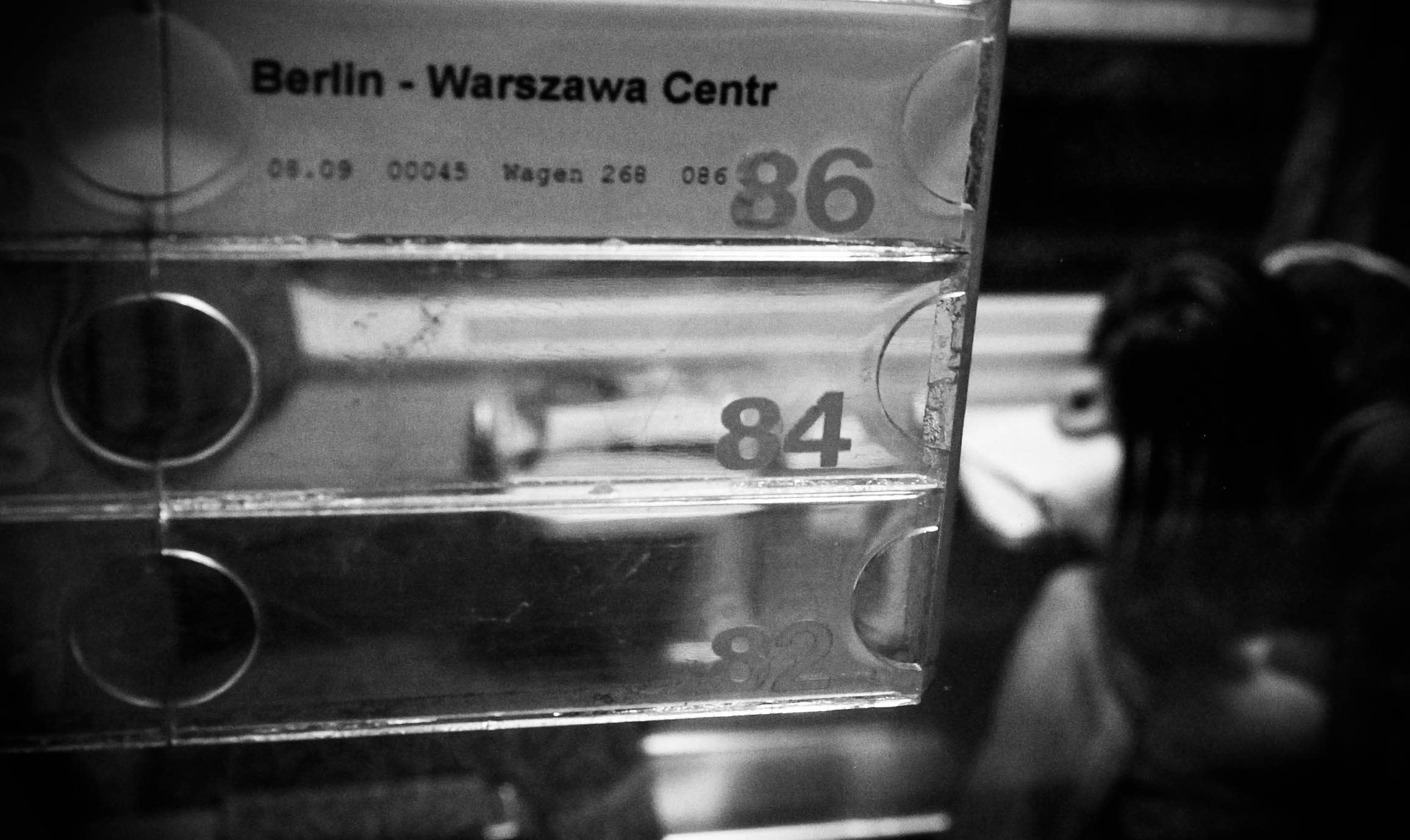 Voyage en train Vers Varsovie