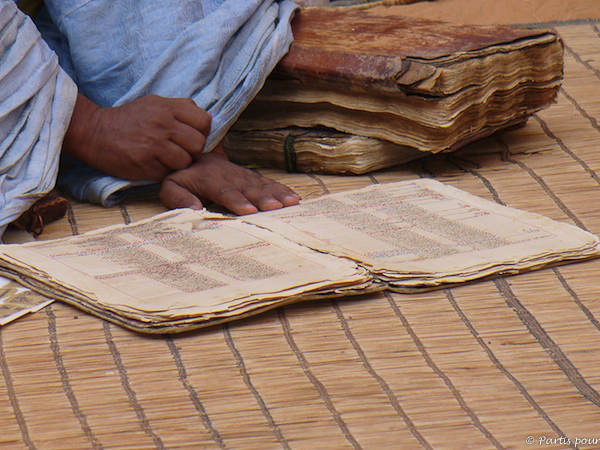 Manuscrit d'une bibliothèque de Chinguetti, Mauritanie