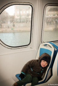 Sur le bateau vers les îles du Frioul Marseille