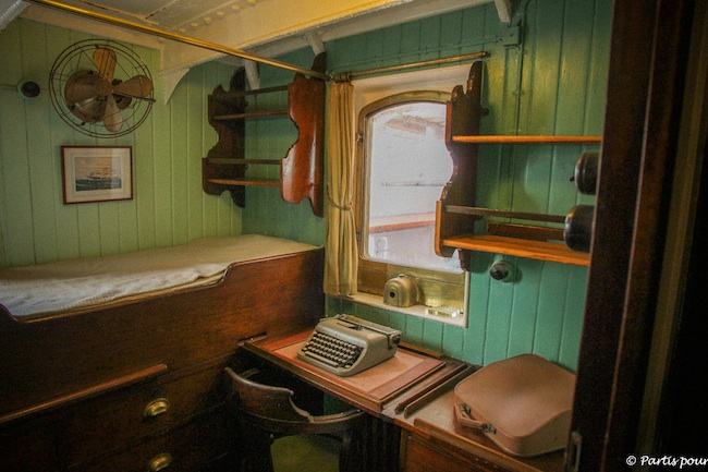 Intérieur d'une cabine du Mercator, Ostende