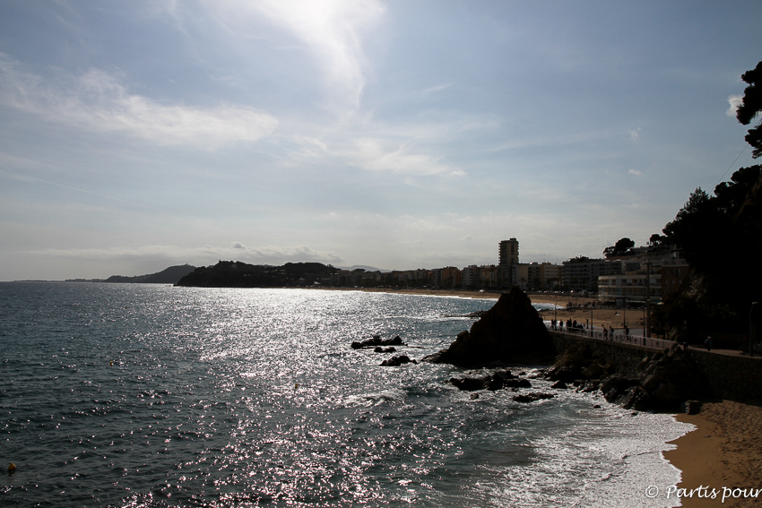 Coucher de soleil sur Lloret de Mar Costa Brava