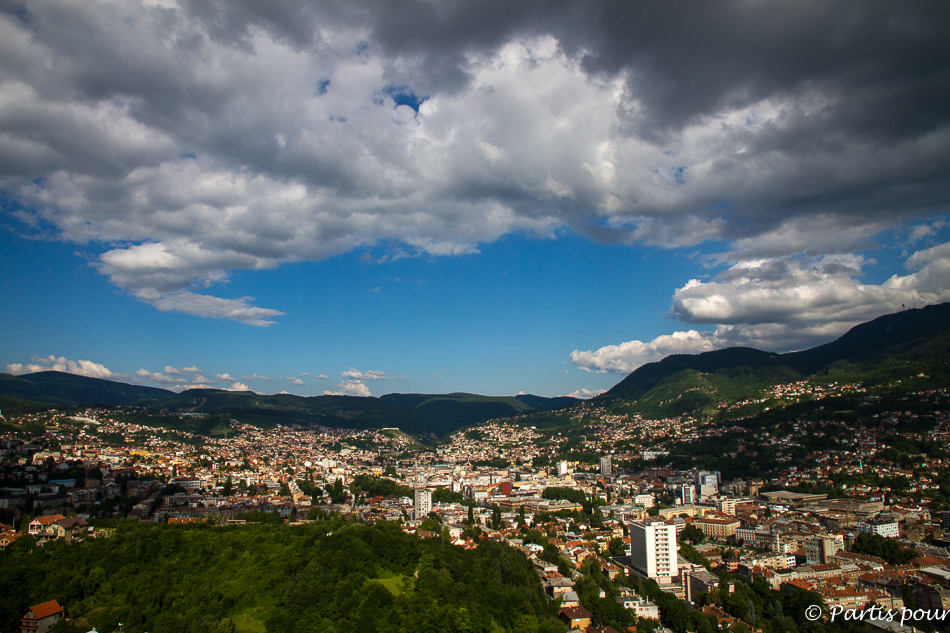 Vue sur Sarajevo, Bosnie-Herzégovine