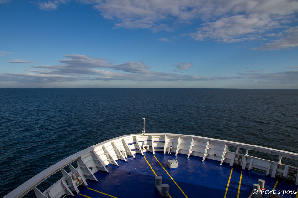 Pont d'observation, Traversée Amsterdam Newcastle, DFDS Seaways