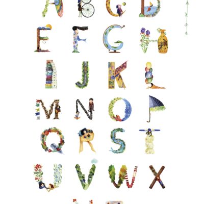 Affiche Alphabet Viens je t'emmène ! Justine Gury Iocasta Huppen - Editions Partis Pour